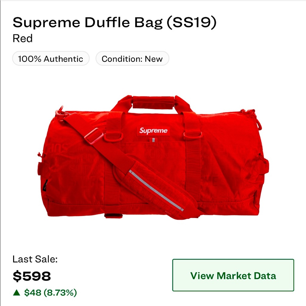 Supreme Duffle Bag (SS19) - Red